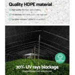 Instahut 70% Shade Cloth 3.66x30m Shade Cloth Sail Heavy Duty Shadecloth Garden Mesh Roll BK - Image 6