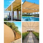 Instahut 90% Shade Cloth 3.66x30m Shadecloth Sail Heavy Duty Beige - Image 4