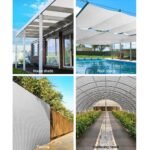 Instahut 90% Shade Cloth 3.66x30m Shadecloth Wide Heavy Duty White - Image 4
