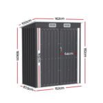 Giantz Garden Shed 1.62x1M Outdoor Storage Tool Workshop House Shelter - Image 2