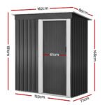 Giantz Garden Shed 1.62x0.86M Sheds Outdoor Storage Tool Workshop House Shelter Sliding Door - Image 2