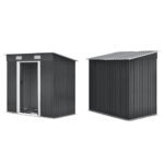 Giantz Garden Shed 1.94x1.21M w/Metal Base Sheds Outdoor Storage Tool Steel House Sliding Door - Image 3