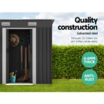Giantz Garden Shed 1.94x1.21M w/Metal Base Sheds Outdoor Storage Tool Steel House Sliding Door - Image 4