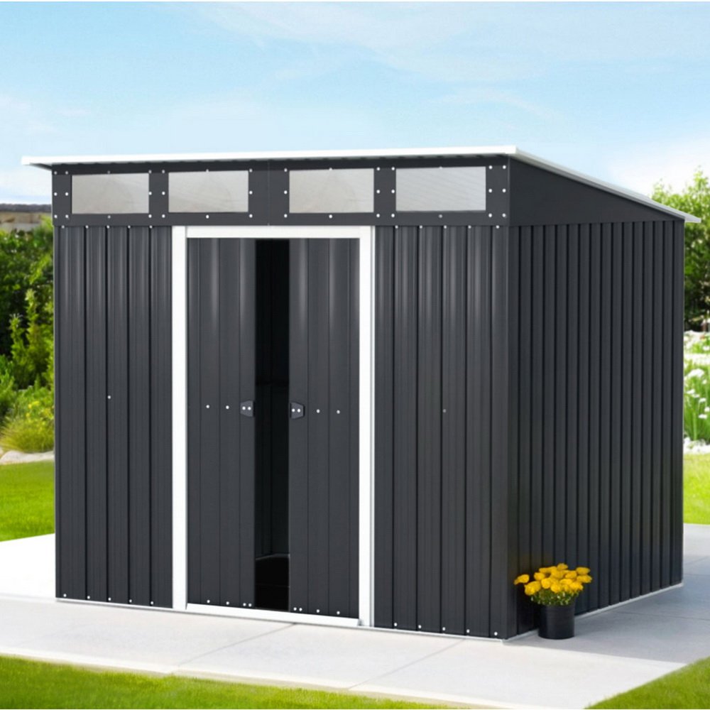 SHED-FLAT-6X8-ABC-209166-06 Giantz Garden Shed 2.38x1.99M Outdoor Storage Tool Workshop House Shelter - Image 1
