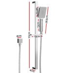 Handheld Shower Head Set 3.1'' High Pressure Silver - Image 2