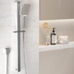 Handheld Shower Head Set 3.1'' High Pressure Silver - Image 7