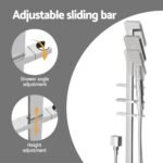 Handheld Shower Head Set 3.1'' High Pressure Silver - Image 6