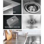 Cefito Kitchen Sink 45X30CM Stainless Steel Basin Single Bowl Silver - Image 7