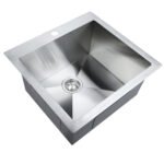 Cefito Kitchen Sink 53X50CM Stainless Steel Basin Single Bowl Silver - Image 3