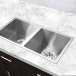 Cefito Kitchen Sink 77X45CM Stainless Steel Basin Double Bowl Silver - Image 7
