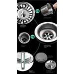 Cefito Kitchen Sink 86X44CM Stainless Steel Basin Double Bowl Silver - Image 6