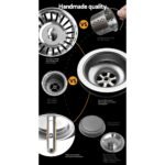 Cefito Kitchen Sink 96X45CM Stainless Steel Basin Single Bowl Silver - Image 5