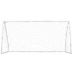 Everfit 12FT Soccer Football Goal Net UPVC Frame with PE Mesh Weatherproof Portable Goals for Backyard Training Competitive Play - Image 3