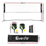 Everfit 3.6M Badminton Tennis Net Portable Volleyball Kit Adjustable Height - Image 2