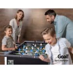 5FT Soccer Table Foosball Football Game Home Family Party Gift Playroom Black - Image 6
