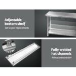 Cefito 1829x610mm Stainless Steel Kitchen Bench 304 - Image 5