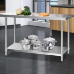 Cefito 1524x610mm Stainless Steel Kitchen Bench 430 - Image 8