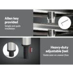 Cefito 1524x610mm Stainless Steel Kitchen Bench with Wheels 430 - Image 4