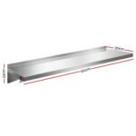 Cefito 1200mm Stainless Steel Kitchen Wall Shelf Mounted Rack - Image 2