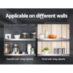 Cefito 1200mm Stainless Steel Kitchen Wall Shelf Mounted Rack - Image 4