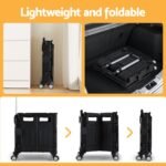 Emajin Shopping Trolley Cart 75L Foldable Black - Image 5