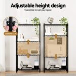 Artiss 4-Tier Shelving Unit Adjustable Garage Storage Shelves Kitchen Rack Steel - Image 7