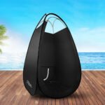 Portable Pop Up Tanning Tent - Black - Image 7