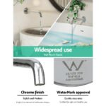 Cefito Bathroom Mixer Spout Wall Bath Tap Round Shower Bathtub Chrome - Image 7