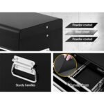 Giantz 10 Drawer Tool Box Cabinet Chest Toolbox Storage Garage Organiser Black - Image 3