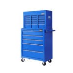 Giantz 14 Drawer Tool Box Cabinet Chest Mechanic Garage Storage Trolley Blue - Image 3