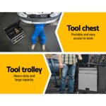 Giantz 7 Drawer Tool Box Cabinet Chest Trolley Toolbox Garage Storage Grey - Image 5
