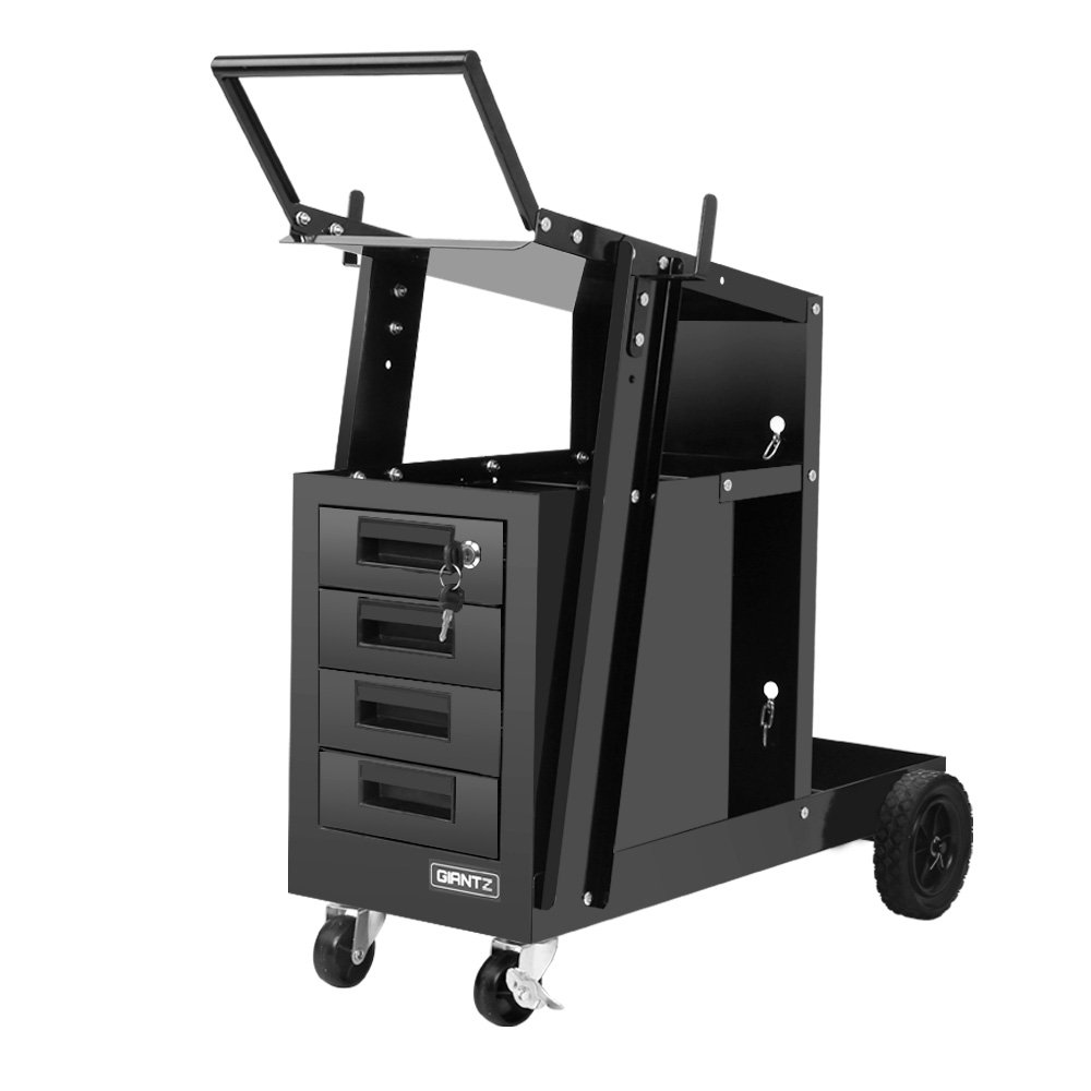 TB-WT-BK-00 Giantz Welding Trolley Cart 4 Drawer MIG TIG ARC Welder Plasma Cutter - Image 1