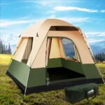 Weisshorn Family Camping Tent 4 Person Hiking Beach Tents Green - Image 7