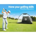 Everfit 3M Golf Practice Net Portable Training Aid Driving Target Tent Black - Image 5