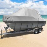 Seamanship Boat Cover 25-27ft Trailerable Jumbo Marine 600D Heavy Duty Grey - Image 8