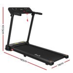 Everfit Treadmill Electric Home Gym Fitness Exercise Knob Foldable 450mm Black - Image 2