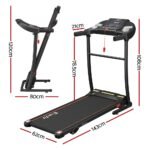 Everfit Treadmill Electric Home Gym Fitness Exercise Equipment Incline 400mm - Image 2