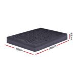 Giselle Bedding 3-Zone Pillowtop Mattress Topper 1000GSM for Back Pain Relief Washable with 45cm Deep Pocket Queen - Image 2