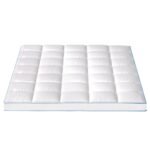 Giselle Bedding 1500GSM Bamboo Pillowtop Mattress Topper 10cm Thick Pad for Back Pain Relief, High Loft Cooling Underlay for Dorm & Guest Bed, 45cm Deep Pocket Queen - Image 3