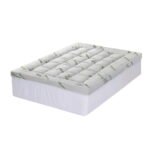 Giselle Bedding 1500GSM Pillowtop Mattress Topper Bamboo Mattress Pad for Back Pain Relief Washable 11cm Thick Bed Cover with 45cm Deep Pocket Double - Image 2