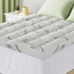 Giselle Bedding 1500GSM Pillowtop Mattress Topper Bamboo Mattress Pad for Back Pain Relief Washable 11cm Thick Bed Cover with 45cm Deep Pocket Double