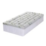 Giselle Bedding 1500GSM Pillowtop Mattress Topper Bamboo Mattress Pad for Back Pain Relief Washable 11cm Thick Bed Cover with 45cm Deep Pocket King Single - Image 2