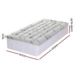 Giselle Bedding 1500GSM Pillowtop Mattress Topper Bamboo Mattress Pad for Back Pain Relief Washable 11cm Thick Bed Cover with 45cm Deep Pocket King Single - Image 3