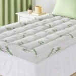 Giselle Bedding 1500GSM Pillowtop Mattress Topper Bamboo Mattress Pad for Back Pain Relief Washable 11cm Thick Bed Cover with 45cm Deep Pocket King Single