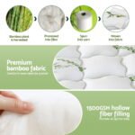 Giselle Bedding 1500GSM Pillowtop Mattress Topper Bamboo Mattress Pad for Back Pain Relief Washable 11cm Thick Bed Cover with 45cm Deep Pocket Single - Image 7