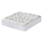 Giselle Bedding 5cm Pillowtop Mattress Topper 1000GSM Thick Soft Bamboo Cooling Pad for Back Pain Relief & Guest Bed, Washable Overfilled Cover with 45cm Deep Pocket King - Image 2