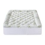 Giselle Bedding 5cm Pillowtop Mattress Topper 1000GSM Thick Soft Bamboo Cooling Pad for Back Pain Relief & Guest Bed, Washable Overfilled Cover with 45cm Deep Pocket King - Image 4