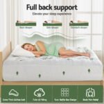 Giselle Bedding 5cm Pillowtop Mattress Topper 1000GSM Thick Soft Bamboo Cooling Pad for Back Pain Relief & Guest Bed, Washable Overfilled Cover with 45cm Deep Pocket King - Image 5