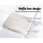 Giselle Bedding 5cm Bamboo Pillowtop Mattress Topper 1000GSM Mattress Pad for Back Pain Relief Washable Breathable Protector with 45cm Deep Pocket Double - Image 4