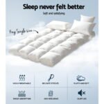 Giselle Bedding 5cm Bamboo Pillowtop Mattress Topper 1000GSM Mattress Pad for Back Pain Relief Washable Breathable Protector with 45cm Deep Pocket King Single - Image 2